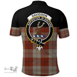 Scottish Davidson Dress Dancers Clan Tartan Polo Shirt - Golf Special Style Scottish Plaid Tartan Plaid