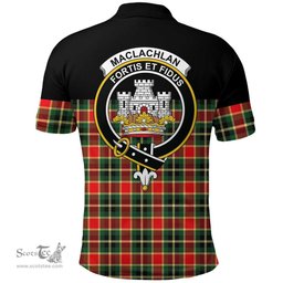 Scottish MacLachlan Hunting Modern Clan Tartan Polo Shirt - Golf Special Style Scottish Plaid Tartan Plaid