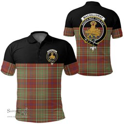 Scottish MacGillivray Hunting Ancient Clan Tartan Polo Shirt - Golf Special Style Scottish Plaid Tartan Plaid