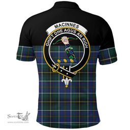 Scottish MacInnes Modern Clan Tartan Polo Shirt - Golf Special Style Scottish Plaid Tartan Plaid