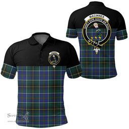 Scottish MacInnes Modern Clan Tartan Polo Shirt - Golf Special Style Scottish Plaid Tartan Plaid