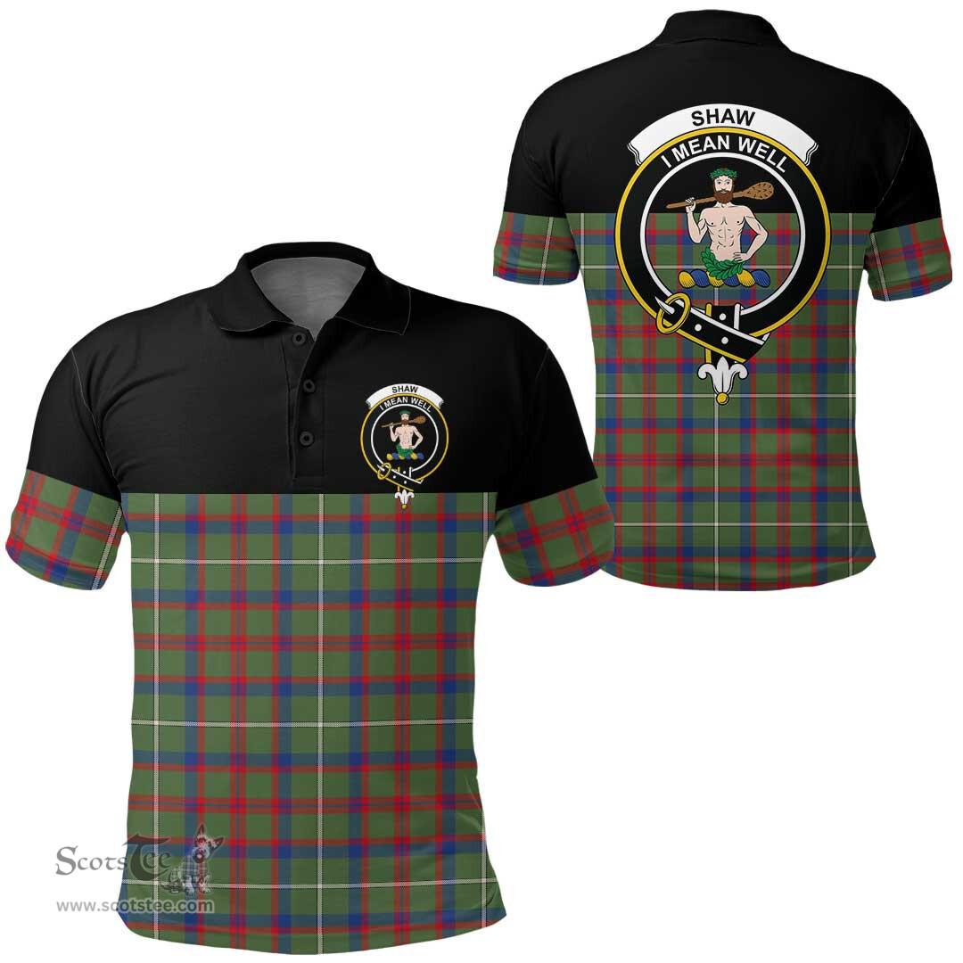 Scottish Shaw Green Modern Clan Tartan Polo Shirt - Golf Special Style Scottish Plaid Tartan Plaid