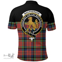 Scottish MacPherson Ancient Clan Tartan Polo Shirt - Golf Special Style Scottish Plaid Tartan Plaid