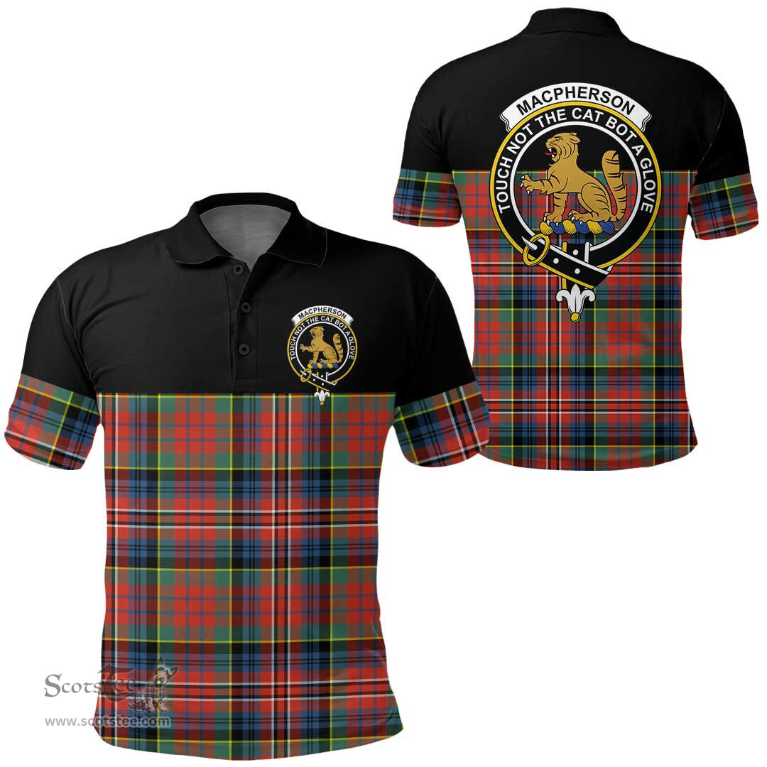 Scottish MacPherson Ancient Clan Tartan Polo Shirt - Golf Special Style Scottish Plaid Tartan Plaid