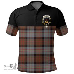 Scottish Cameron of Erracht Weathered Clan Tartan Polo Shirt - Golf Special Style Scottish Plaid Tartan Plaid