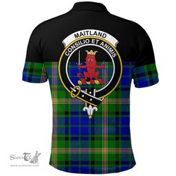 Scottish Maitland Clan Tartan Polo Shirt - Golf Special Style Scottish Plaid Tartan Plaid