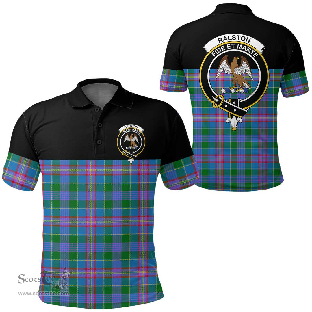 Scottish Ralston Clan Tartan Polo Shirt - Golf Special Style Scottish Plaid Tartan Plaid