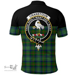 Scottish Cranstoun Clan Tartan Polo Shirt - Golf Special Style Scottish Plaid Tartan Plaid
