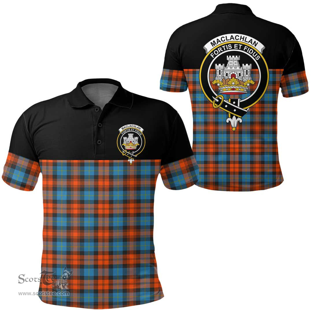 Scottish MacLachlan Ancient Clan Tartan Polo Shirt - Golf Special Style Scottish Plaid Tartan Plaid