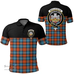 Scottish MacLachlan Ancient Clan Tartan Polo Shirt - Golf Special Style Scottish Plaid Tartan Plaid