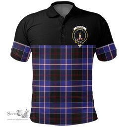 Scottish Dunlop Modern Clan Tartan Polo Shirt - Golf Special Style Scottish Plaid Tartan Plaid