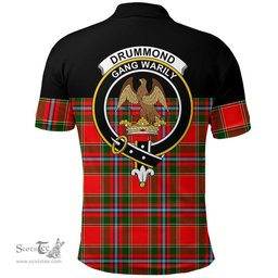 Scottish Drummond of Perth Clan Tartan Polo Shirt - Golf Special Style Scottish Plaid Tartan Plaid