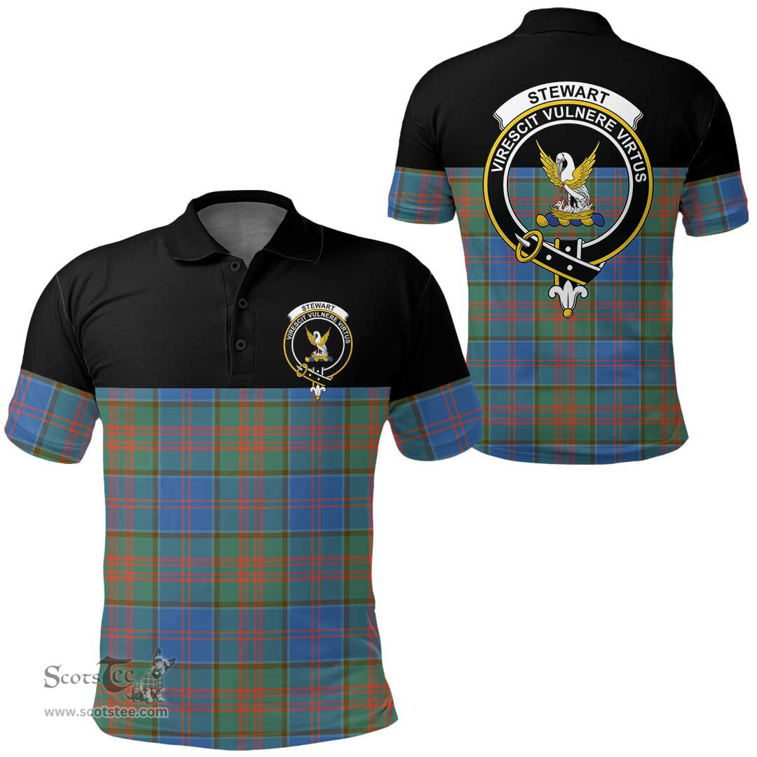 Scottish Stewart of Appin Hunting Ancient Clan Tartan Polo Shirt - Golf Special Style Scottish Plaid Tartan Plaid