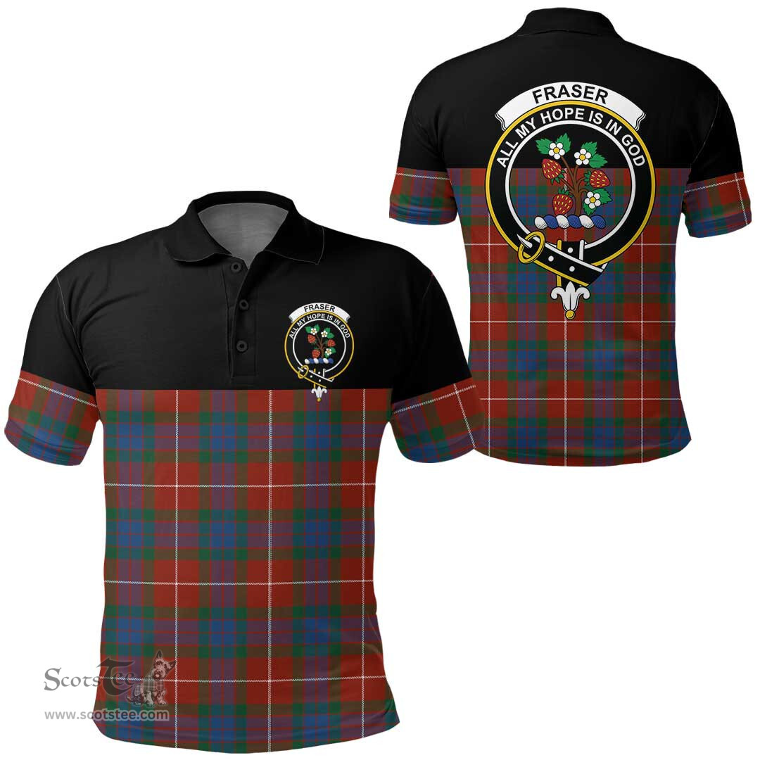 Scottish Fraser Ancient Clan Tartan Polo Shirt - Golf Special Style Scottish Plaid Tartan Plaid