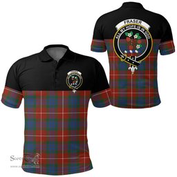 Scottish Fraser Ancient Clan Tartan Polo Shirt - Golf Special Style Scottish Plaid Tartan Plaid