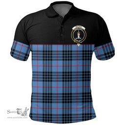 Scottish MacKay Blue Clan Tartan Polo Shirt - Golf Special Style Scottish Plaid Tartan Plaid