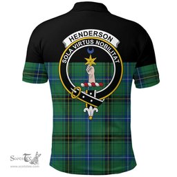 Scottish Henderson Ancient Clan Tartan Polo Shirt - Golf Special Style Scottish Plaid Tartan Plaid