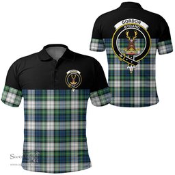 Scottish Gordon Dress Ancient Clan Tartan Polo Shirt - Golf Special Style Scottish Plaid Tartan Plaid