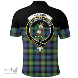 Scottish Watson Ancient Clan Tartan Polo Shirt - Golf Special Style Scottish Plaid Tartan Plaid