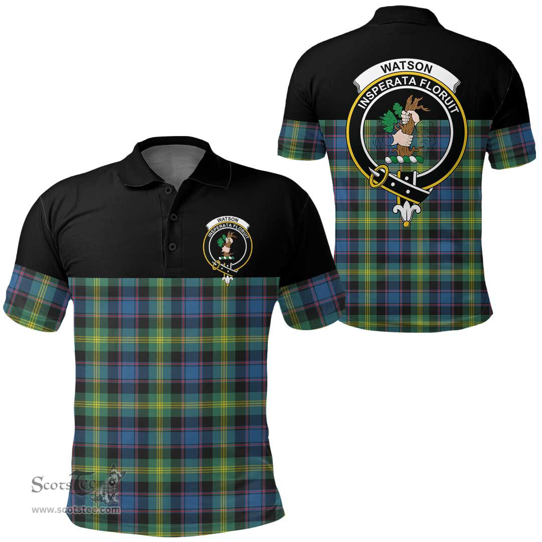 Scottish Watson Ancient Clan Tartan Polo Shirt - Golf Special Style Scottish Plaid Tartan Plaid
