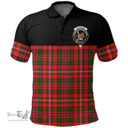 Scottish MacKinnon Modern Clan Tartan Polo Shirt - Golf Special Style Scottish Plaid Tartan Plaid