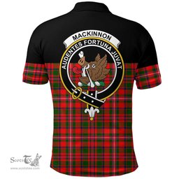 Scottish MacKinnon Modern Clan Tartan Polo Shirt - Golf Special Style Scottish Plaid Tartan Plaid