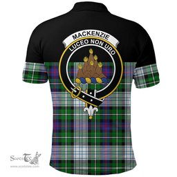 Scottish MacKenzie Dress Modern Clan Tartan Polo Shirt - Golf Special Style Scottish Plaid Tartan Plaid