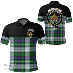 Scottish MacKenzie Dress Modern Clan Tartan Polo Shirt - Golf Special Style Scottish Plaid Tartan Plaid
