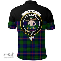 Scottish Shaw Modern Clan Tartan Polo Shirt - Golf Special Style Scottish Plaid Tartan Plaid