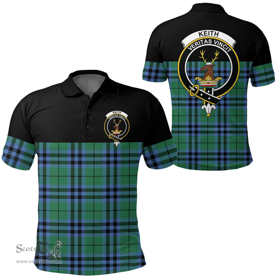Scottish Keith Ancient Clan Tartan Polo Shirt - Golf Special Style Scottish Plaid Tartan Plaid