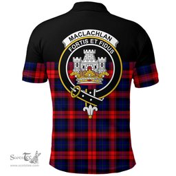 Scottish MacLachlan Modern Clan Tartan Polo Shirt - Golf Special Style Scottish Plaid Tartan Plaid