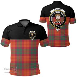 Scottish MacNab Ancient Clan Tartan Polo Shirt - Golf Special Style Scottish Plaid Tartan Plaid