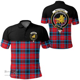 Scottish MacTavish Modern Clan Tartan Polo Shirt - Golf Special Style Scottish Plaid Tartan Plaid