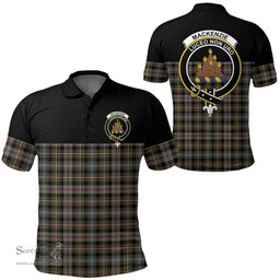 Scottish MacKenzie Weathered Clan Tartan Polo Shirt - Golf Special Style Scottish Plaid Tartan Plaid