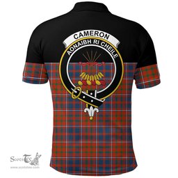 Scottish Cameron of Lochiel Ancient Clan Tartan Polo Shirt - Golf Special Style Scottish Plaid Tartan Plaid