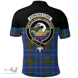 Scottish Edmonstone Clan Tartan Polo Shirt - Golf Special Style Scottish Plaid Tartan Plaid