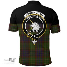 Scottish Cunningham Hunting Modern Clan Tartan Polo Shirt - Golf Special Style Scottish Plaid Tartan Plaid