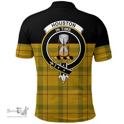 Scottish Houston Clan Tartan Polo Shirt - Golf Special Style Scottish Plaid Tartan Plaid