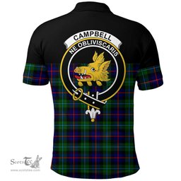 Scottish Campbell of Cawdor Modern Clan Tartan Polo Shirt - Golf Special Style Scottish Plaid Tartan Plaid