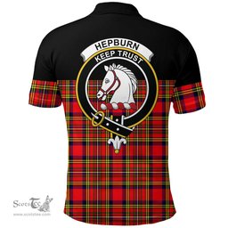 Scottish Hepburn Clan Tartan Polo Shirt - Golf Special Style Scottish Plaid Tartan Plaid