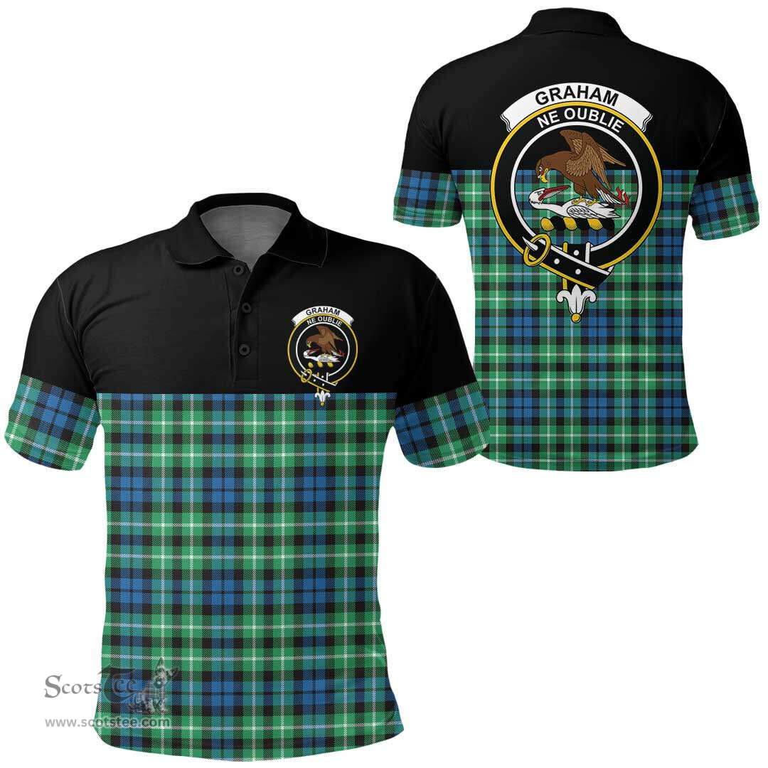 Scottish Graham of Montrose Ancient Clan Tartan Polo Shirt - Golf Special Style Scottish Plaid Tartan Plaid