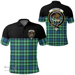 Scottish Graham of Montrose Ancient Clan Tartan Polo Shirt - Golf Special Style Scottish Plaid Tartan Plaid