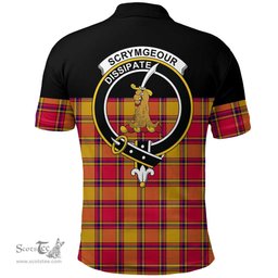Scottish Scrymgeour Clan Tartan Polo Shirt - Golf Special Style Scottish Plaid Tartan Plaid
