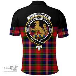 Scottish MacPherson Modern Clan Tartan Polo Shirt - Golf Special Style Scottish Plaid Tartan Plaid