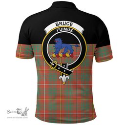Scottish Bruce Ancient Clan Tartan Polo Shirt - Golf Special Style Scottish Plaid Tartan Plaid