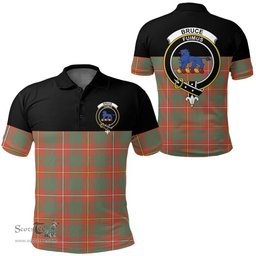 Scottish Bruce Ancient Clan Tartan Polo Shirt - Golf Special Style Scottish Plaid Tartan Plaid