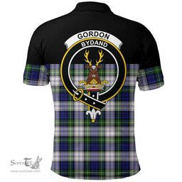 Scottish Gordon Dress Modern Clan Tartan Polo Shirt - Golf Special Style Scottish Plaid Tartan Plaid