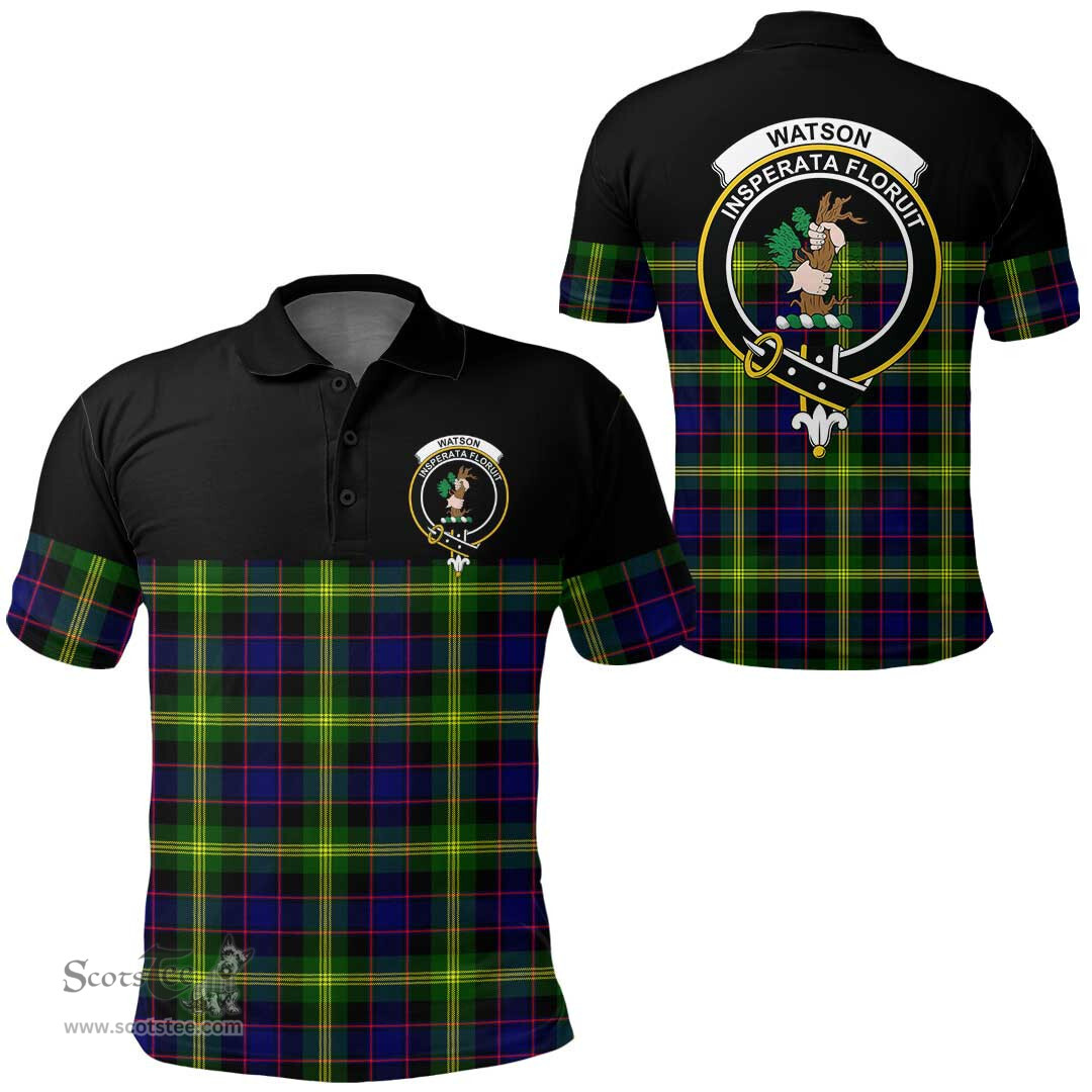 Scottish Watson Modern Clan Tartan Polo Shirt - Golf Special Style Scottish Plaid Tartan Plaid