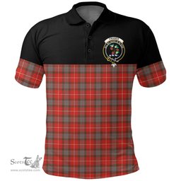 Scottish Fraser Weathered Clan Tartan Polo Shirt - Golf Special Style Scottish Plaid Tartan Plaid
