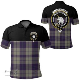 Scottish Cunningham Dress Blue Dancers Clan Tartan Polo Shirt - Golf Special Style Scottish Plaid Tartan Plaid